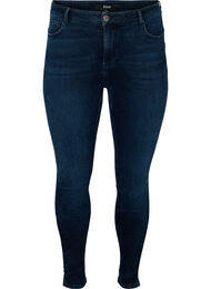 Super slim Amy jeans med høj talje, Blue/Black Denim