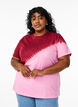 Dip dye t-shirt i økologisk bomuld, Rød, Model image number 0