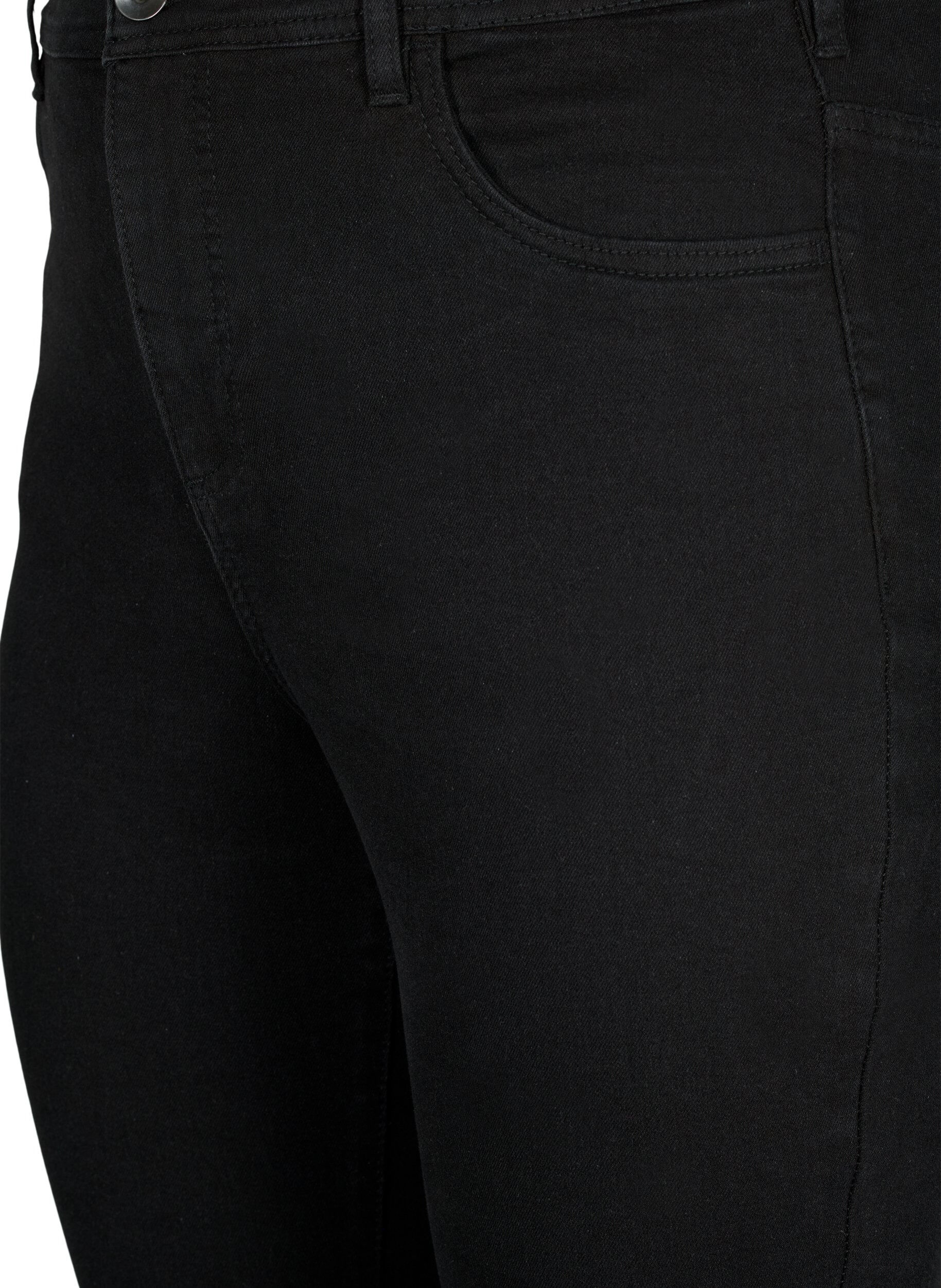 ZizziJeans med super slim fit, Sort, Packshot image number 2