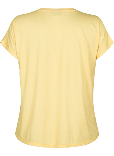Kortærmet trænings t-shirt, Lemon Meringue, Packshot image number 1