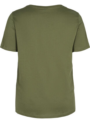 Bomulds t-shirt med tryk , Ivy Green ATHLETIC, Packshot image number 1