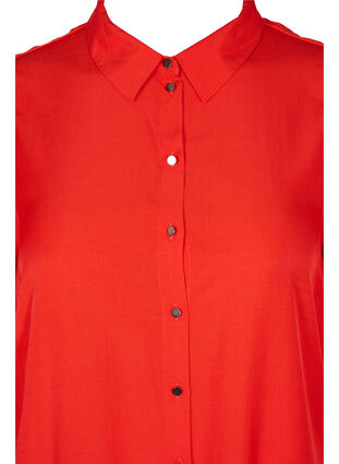 Skjortekjole med 3/4 ærmer, Fiery Red, Packshot image number 2