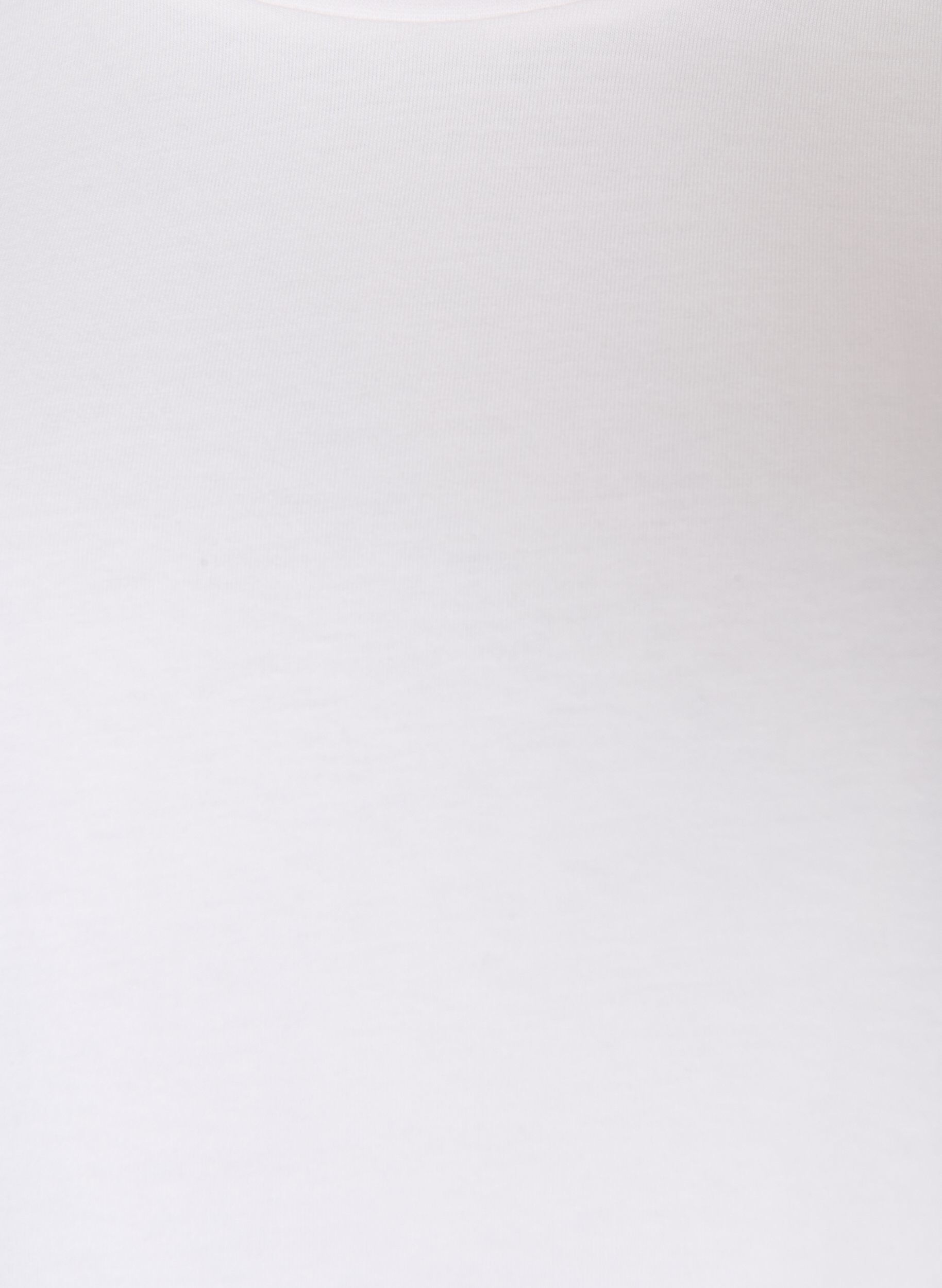 ZizziBasis t-shirt med lange &aelig;rmer, Hvid, Packshot image number 2