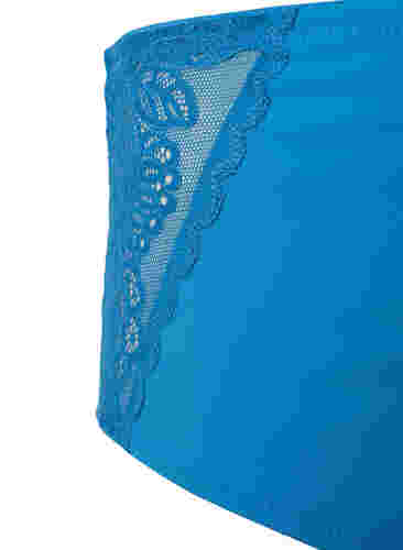 Trusse med regulær talje og blonder, Cendre Blue, Packshot image number 2