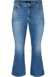 Ellen bootcut jeans med høj talje, Blue denim