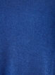 Jerseybluse med ribstruktur og A-form, Bl&aring;, Packshot image number 2