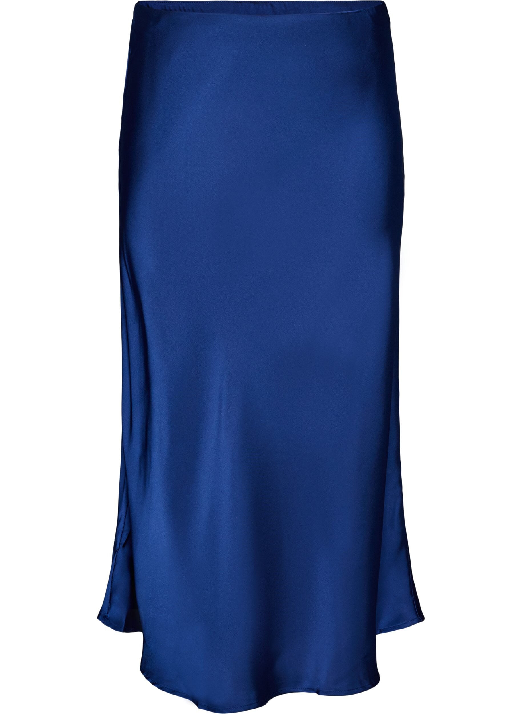 Satin midi-nederdel