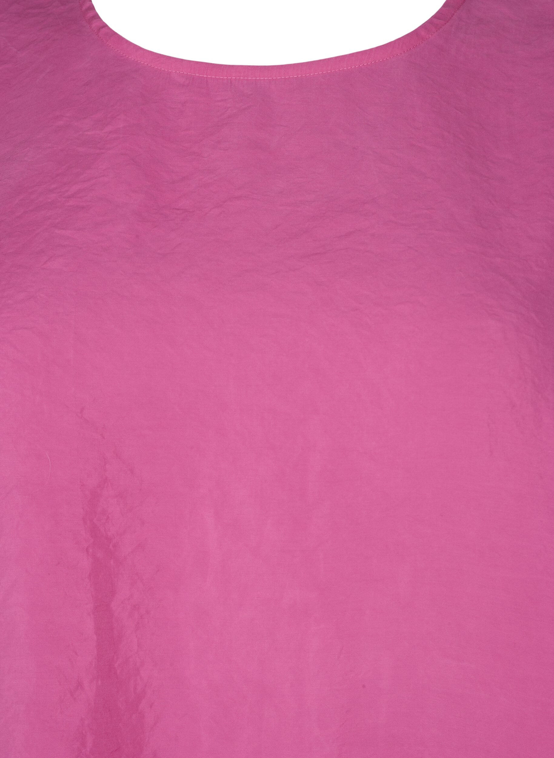 Zizzi Bluse i TENCEL&trade; Modal med broderidetaljer, Phlox Pink, Packshot image number 2