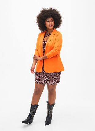 Blazer med lommer, Vibrant Orange, Model image number 2