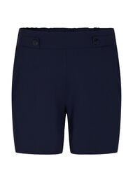 Shorts med lommer og l&oslash;s pasform, Bl&aring;