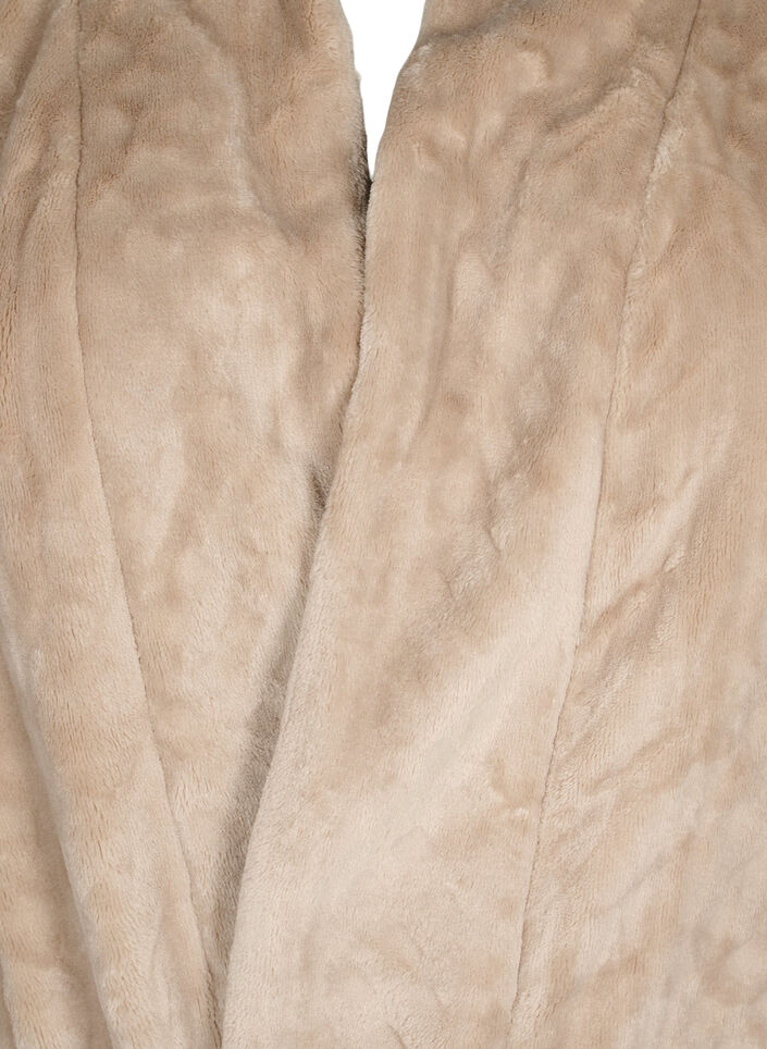 Morgenkåbe med lommer, Natural, Packshot image number 2