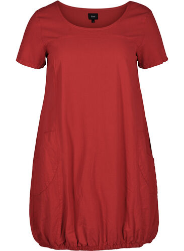 Kjole med lommer, Lipstick Red, Packshot image number 0