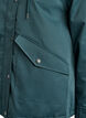 Vatteret parka med aftagelig h&aelig;tte, Gr&oslash;n, Packshot image number 3