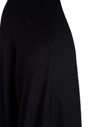 Lang strikket cardigan med lommer, Black, Packshot image number 2