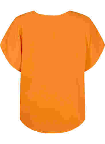 Bluse med korte ærmer og rund halsudskæring, Exuberance, Packshot image number 1