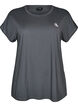 Ensfarvet tr&aelig;nings t-shirt, Gr&aring;, Packshot image number 0