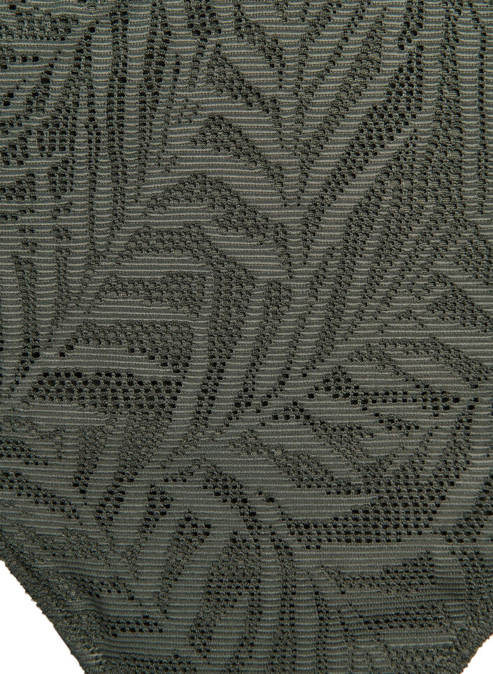 Brazilian bikinitrusse i struktureret mesh, Gr&oslash;n, Packshot image number 2