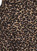 Midinederdel med slids og leopardprint, Brun, Packshot image number 2