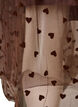 Midinederdel i tyl med hjerter, Brun, Packshot image number 3
