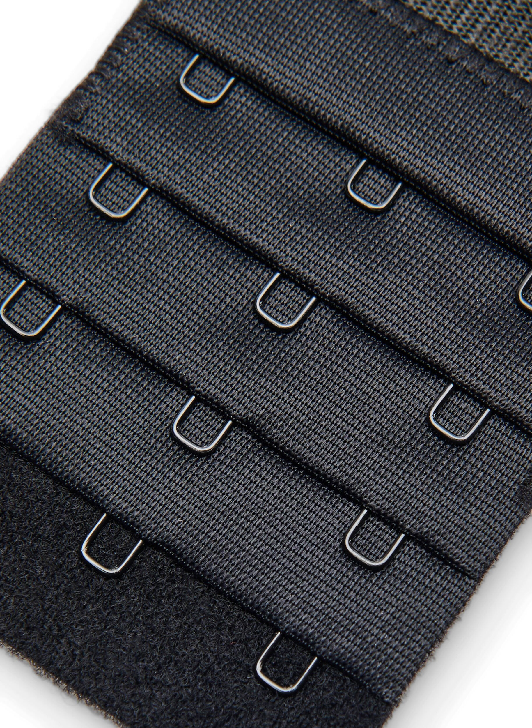 Zizzi Bh forl&aelig;nger med 3 h&aelig;gter, Sort, Packshot image number 2