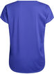 Kort&aelig;rmet tr&aelig;nings t-shirt med v-hals, Lilla, Packshot image number 1