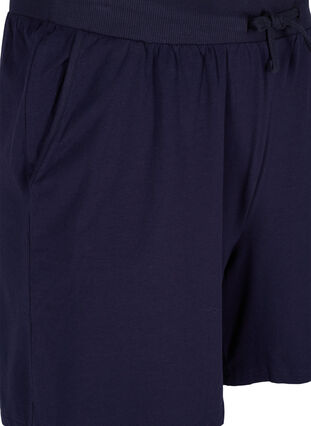 Bomulds shorts med lommer, Night Sky Solid, Packshot image number 2