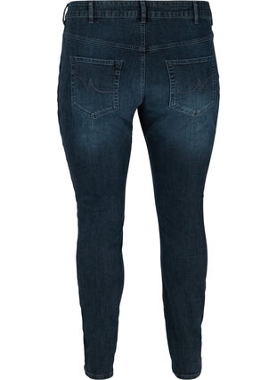 Slim fit Emily jeans med nitter, Dark blue, Packshot image number 1