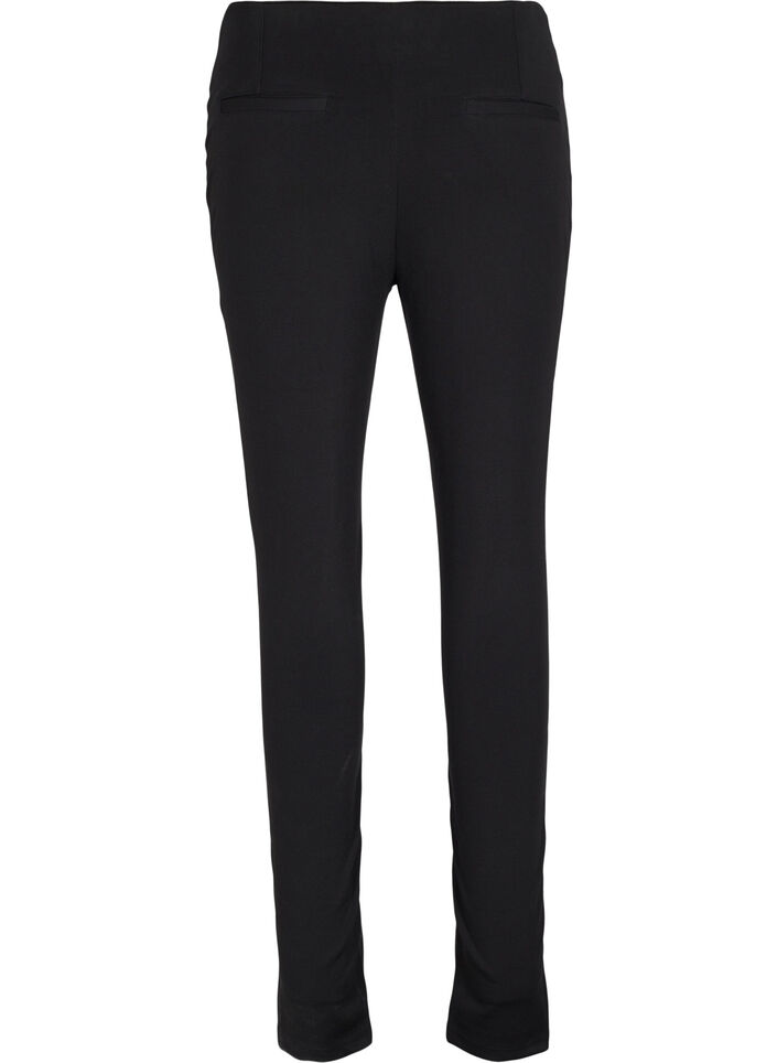 Leggings med imiteret læder, Black, Packshot image number 1