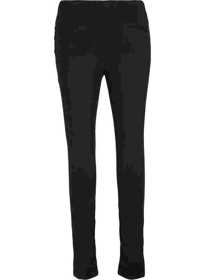 Leggings med imiteret læder, Black, Packshot image number 1