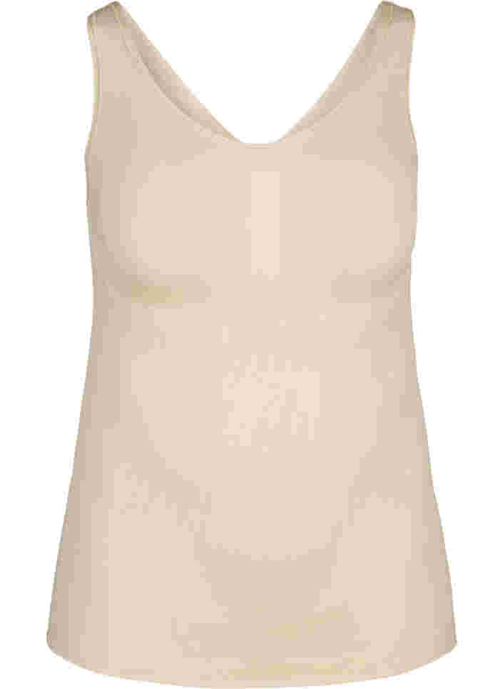 Shapewear top med brede stropper, Nude, Packshot image number 0