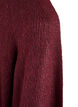 Lang ribstrikket cardigan med &aring;ben front, R&oslash;d, Packshot image number 2