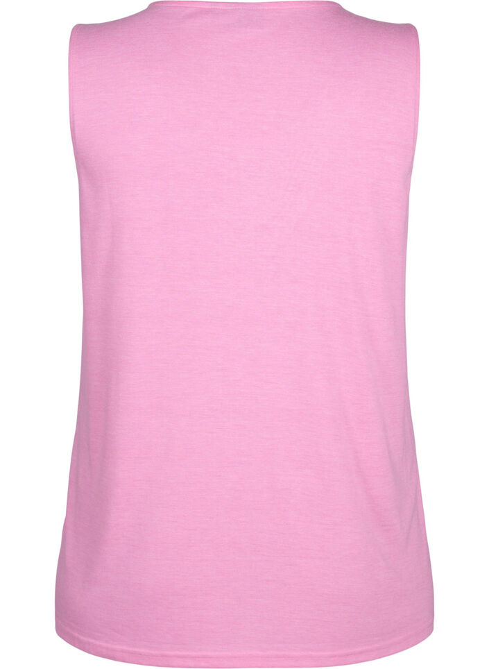 Ærmeløs top med blonde, Rosebloom, Packshot image number 1