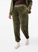 L&oslash;se bukser i velour, Gr&oslash;n, Model image number 2