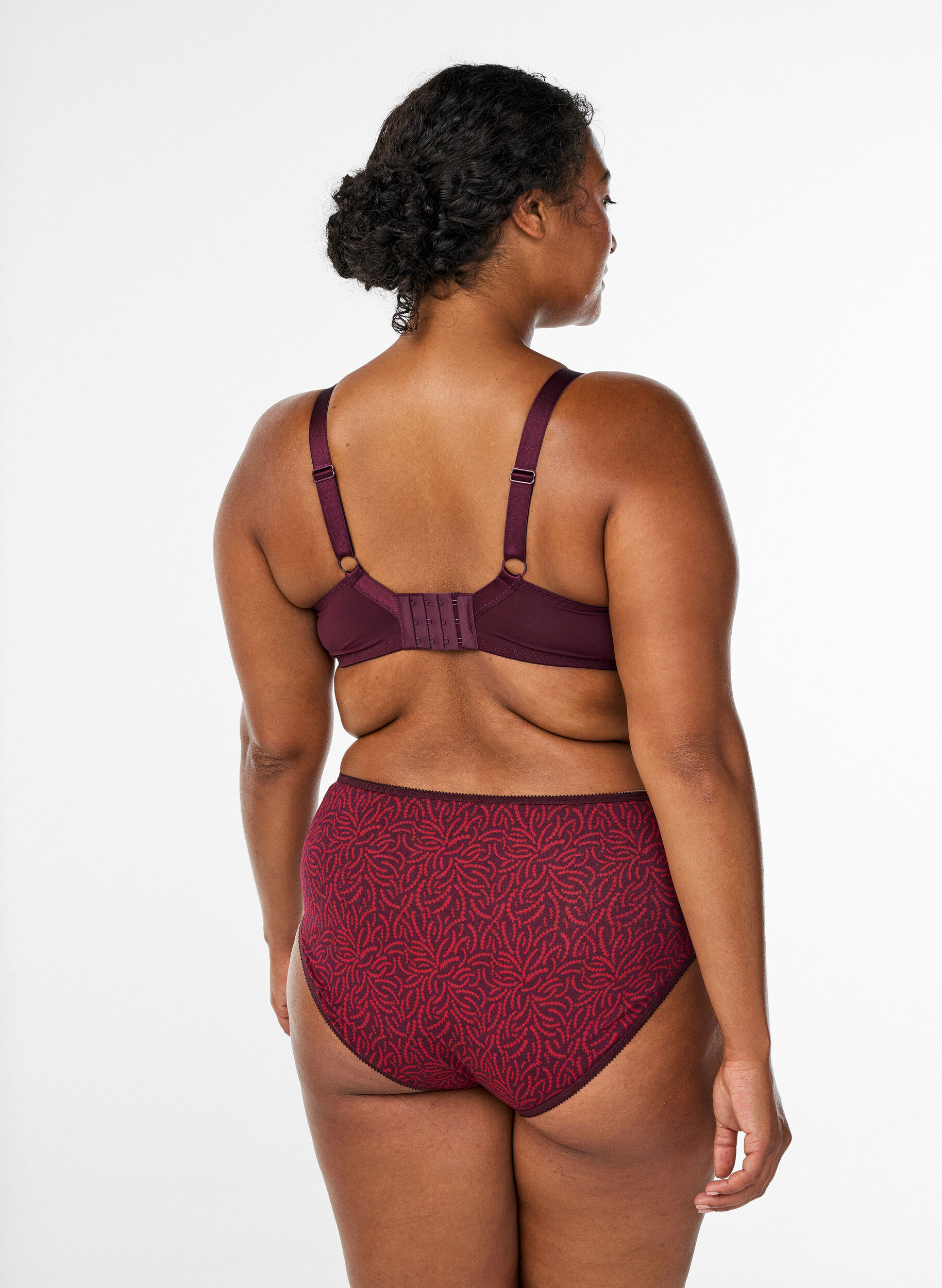 ZizziVatteret blonde bh med b&oslash;jle, R&oslash;d, Model image number 2