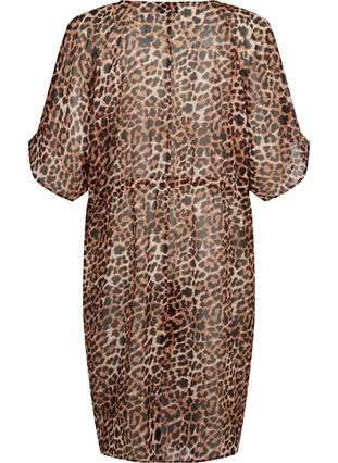 Strand kimono med print, Leopard, Packshot image number 1