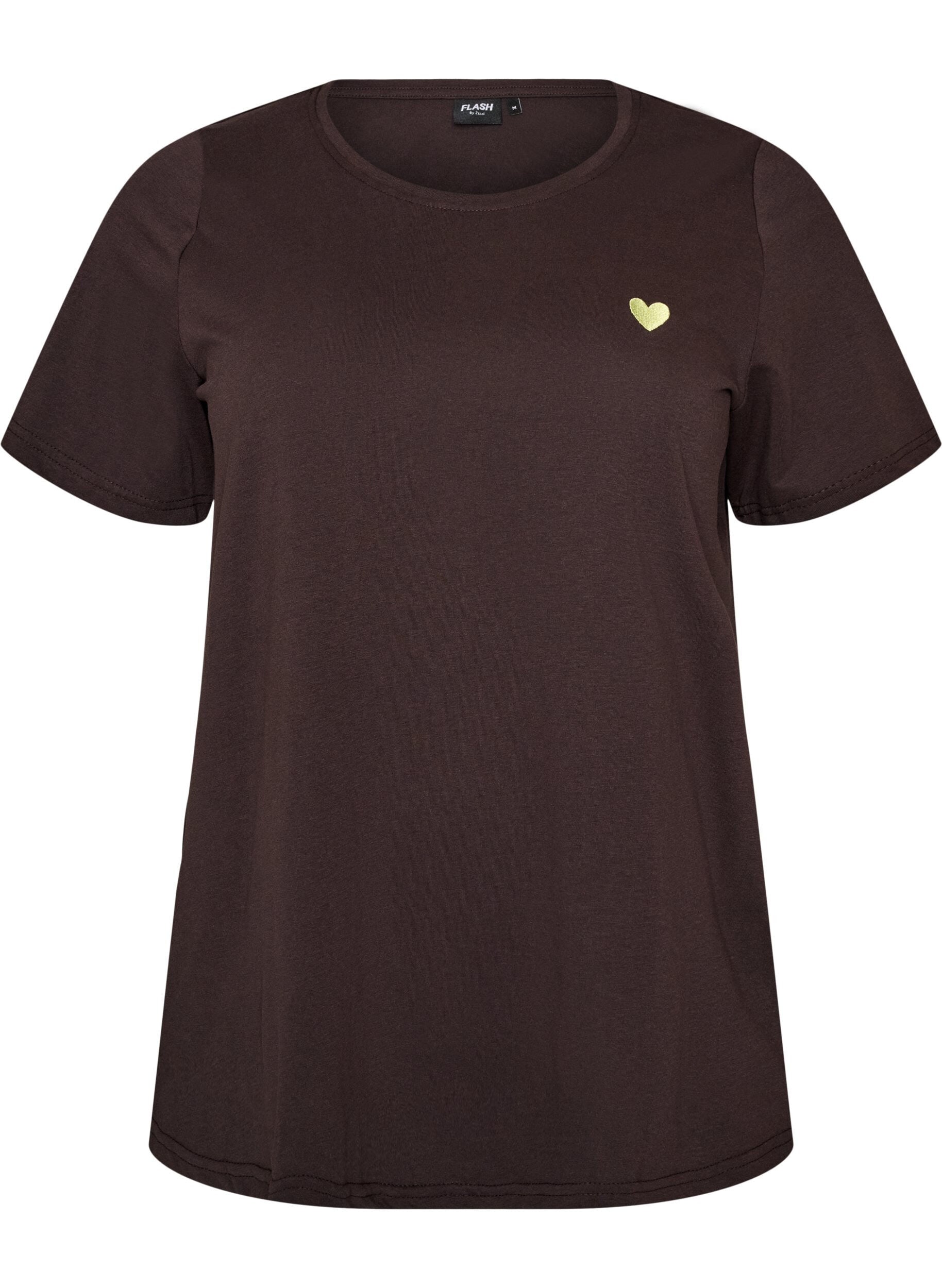 ZizziT-shirt med motiv, Brun, Packshot image number 0