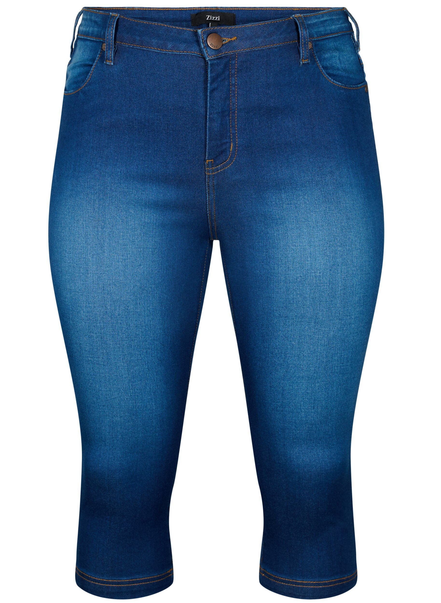 H&oslash;jtaljede Amy capri jeans med super slim fit