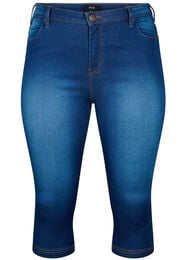 Højtaljede Amy capri jeans med super slim fit, Blå