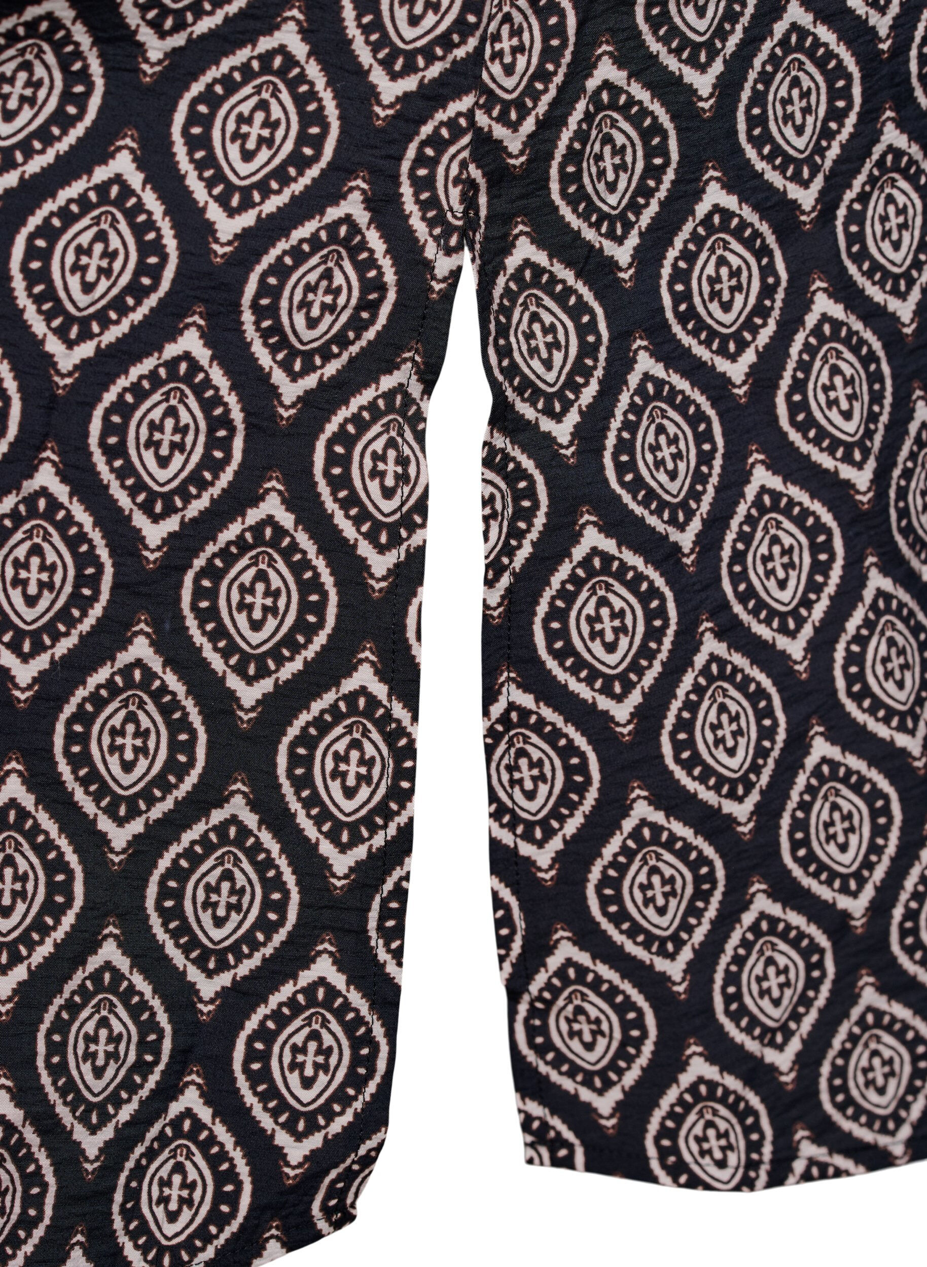 ZizziV-hals kjole i viskose, Bl&aring;, Packshot image number 3