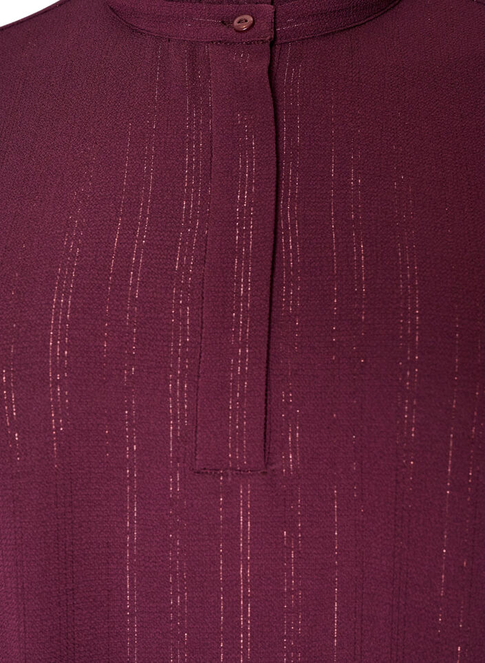 Kort kjole med fl&aelig;ser og glimmer, R&oslash;d, Packshot image number 2