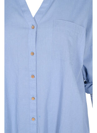 Skjortebluse med knaplukning, Troposphere, Packshot image number 2