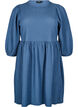 FLASH - Kort kjole med struktur og 3/4 ærmer, Sargasso Sea, Packshot image number 0