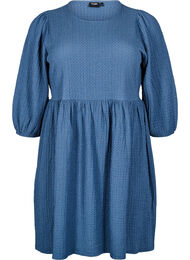 FLASH - Kort kjole med struktur og 3/4 ærmer, Sargasso Sea