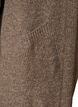 Cardigan med &aring;ben front og vide &aelig;rmer, Brun, Packshot image number 3