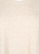Strikvest med ribkanter, Beige, Packshot image number 2