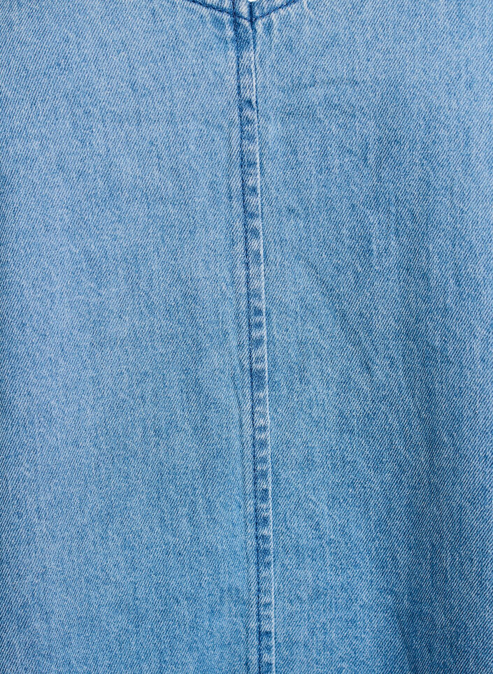 Denim-spencer med V-udsk&aelig;ring, Bl&aring;, Packshot image number 2