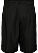 L&oslash;se bermudashorts med h&oslash;j talje, Sort, Packshot image number 1