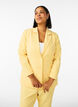 Klassisk blazer med knaplukning, Gul, Model image number 0
