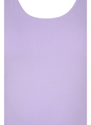 Ensfarvet basis top, Purple Rose, Packshot image number 2