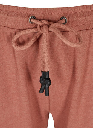 Melerede sweatpants med lommer, Cognac Melange, Packshot image number 2